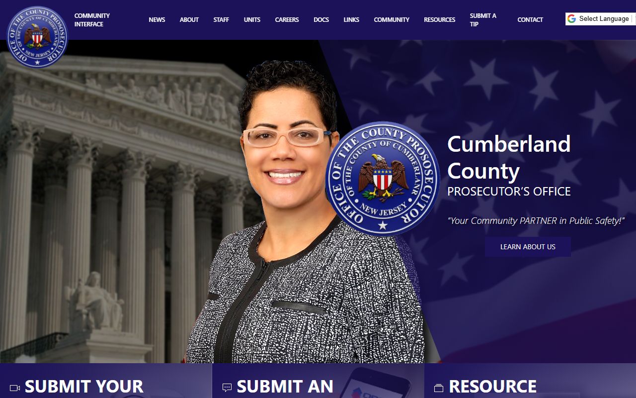 Cumberland County Prosecutor's Office arrest records