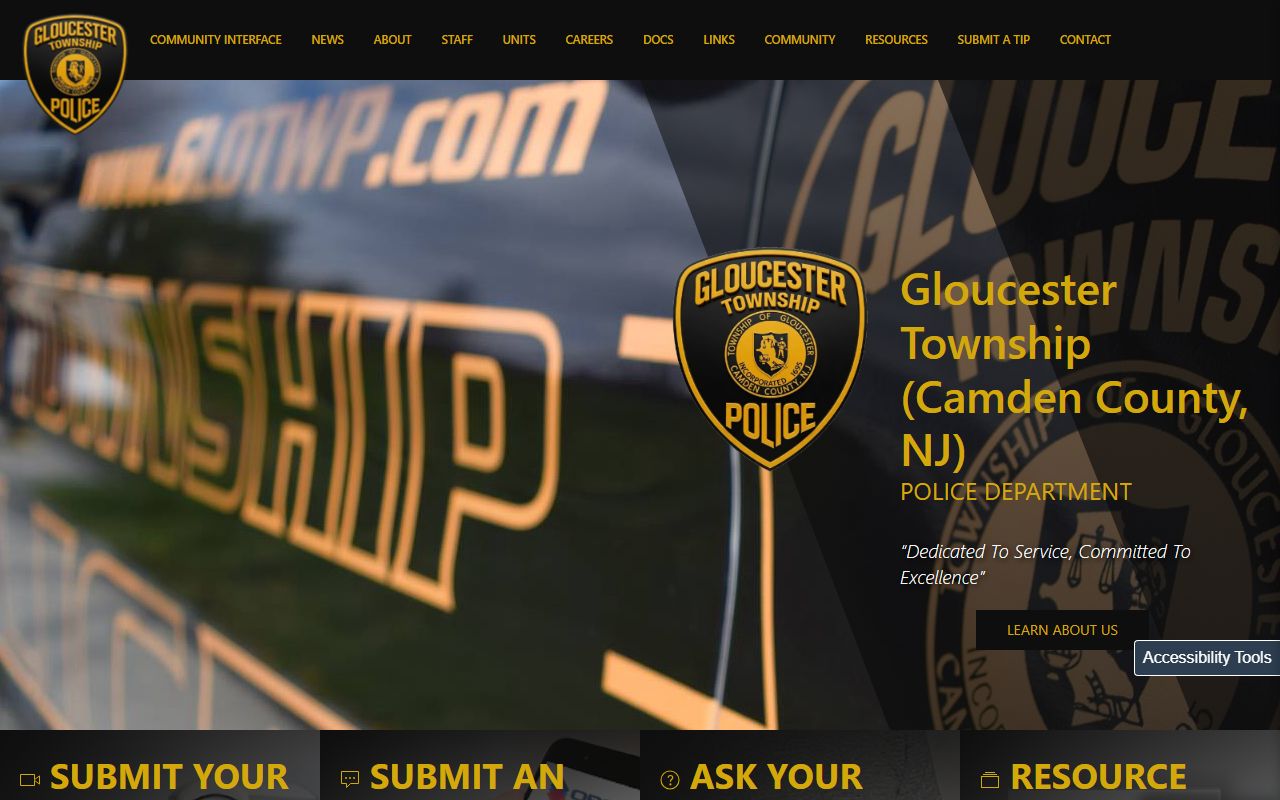 Gloucester Township Police Department arrest records